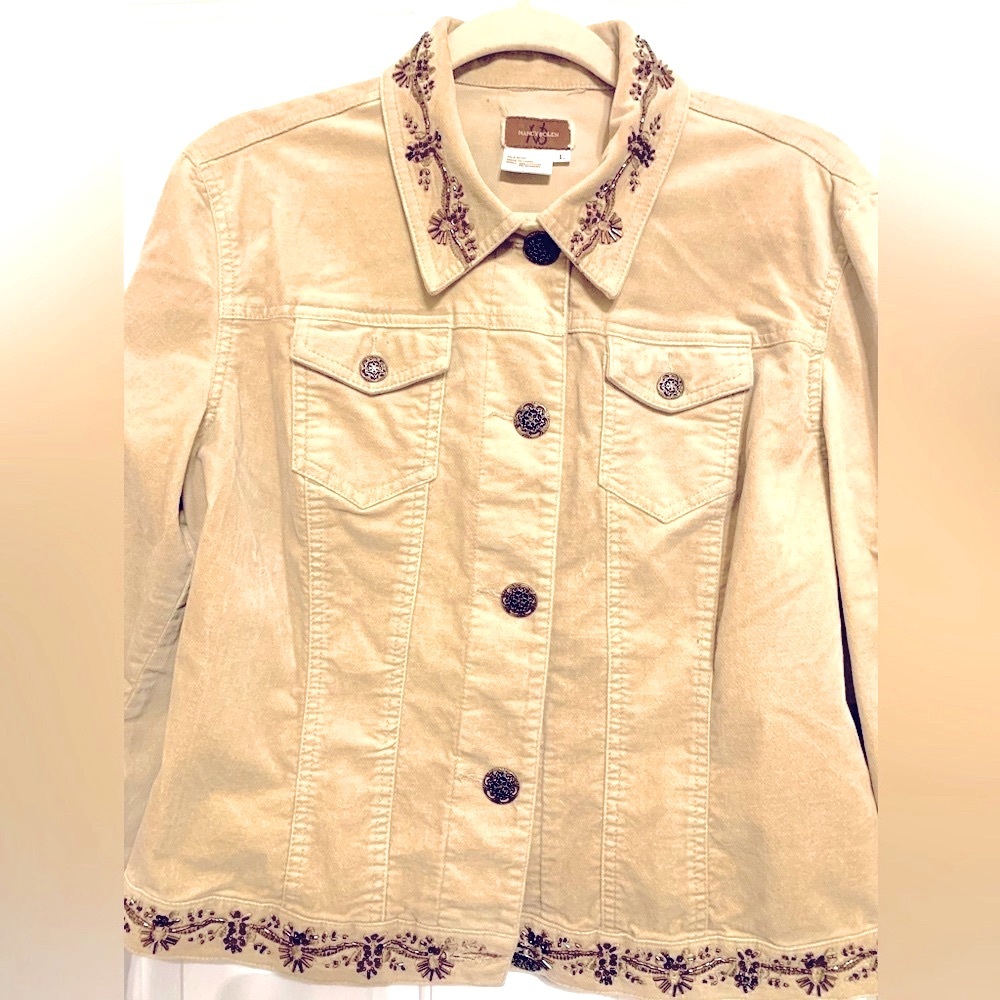 Nancy Bolen Velour Jean jacket